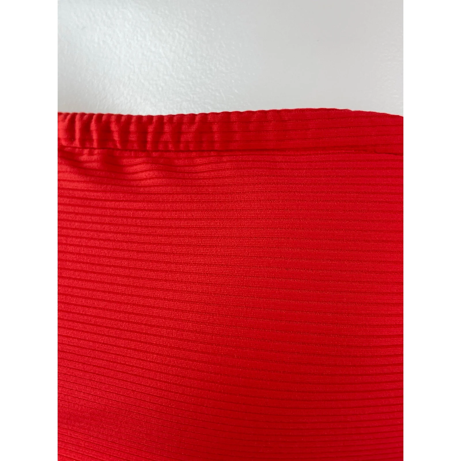 Onia Women's Red Strapless Sleeveless Tube Bandeau Bikini Summer Swimwear Set S - Image 4