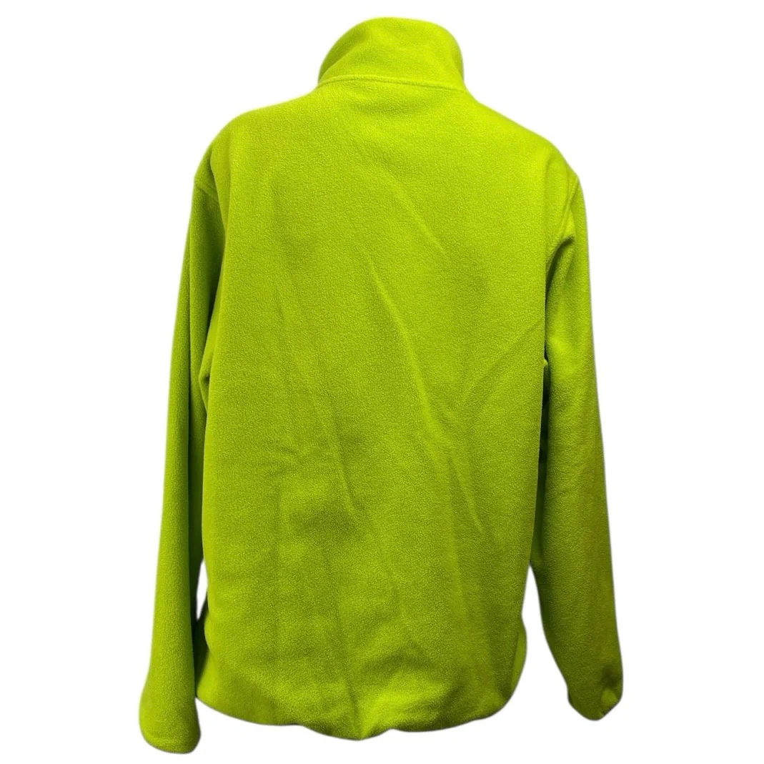 OnlyNY Women's Green Turtleneck Half Snap Fleece Long Sleeve Sweater Top Size M - Image 4