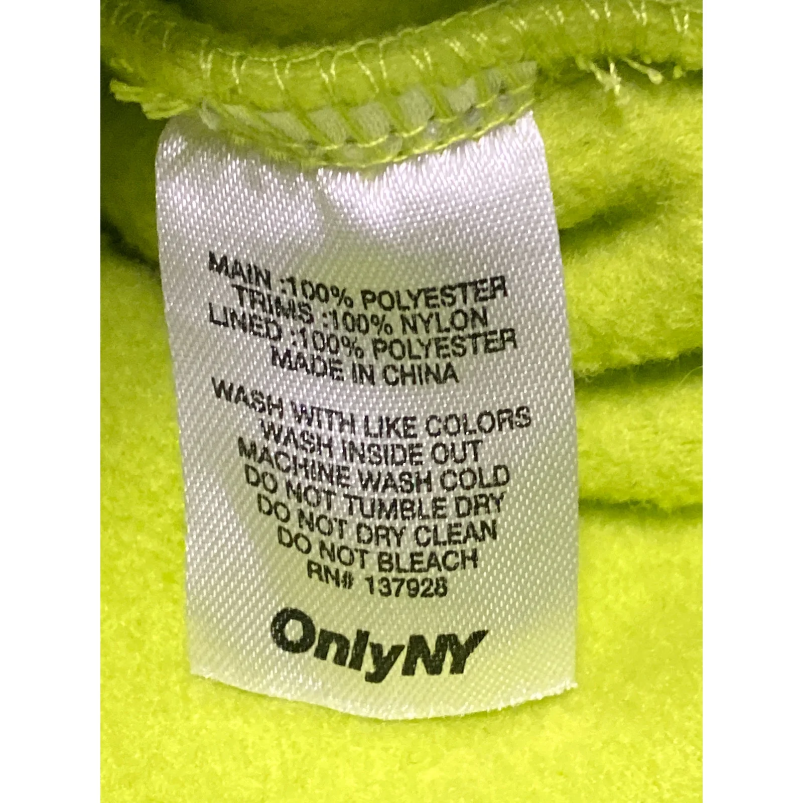 OnlyNY Women's Green Turtleneck Half Snap Fleece Long Sleeve Sweater Top Size M - Image 7