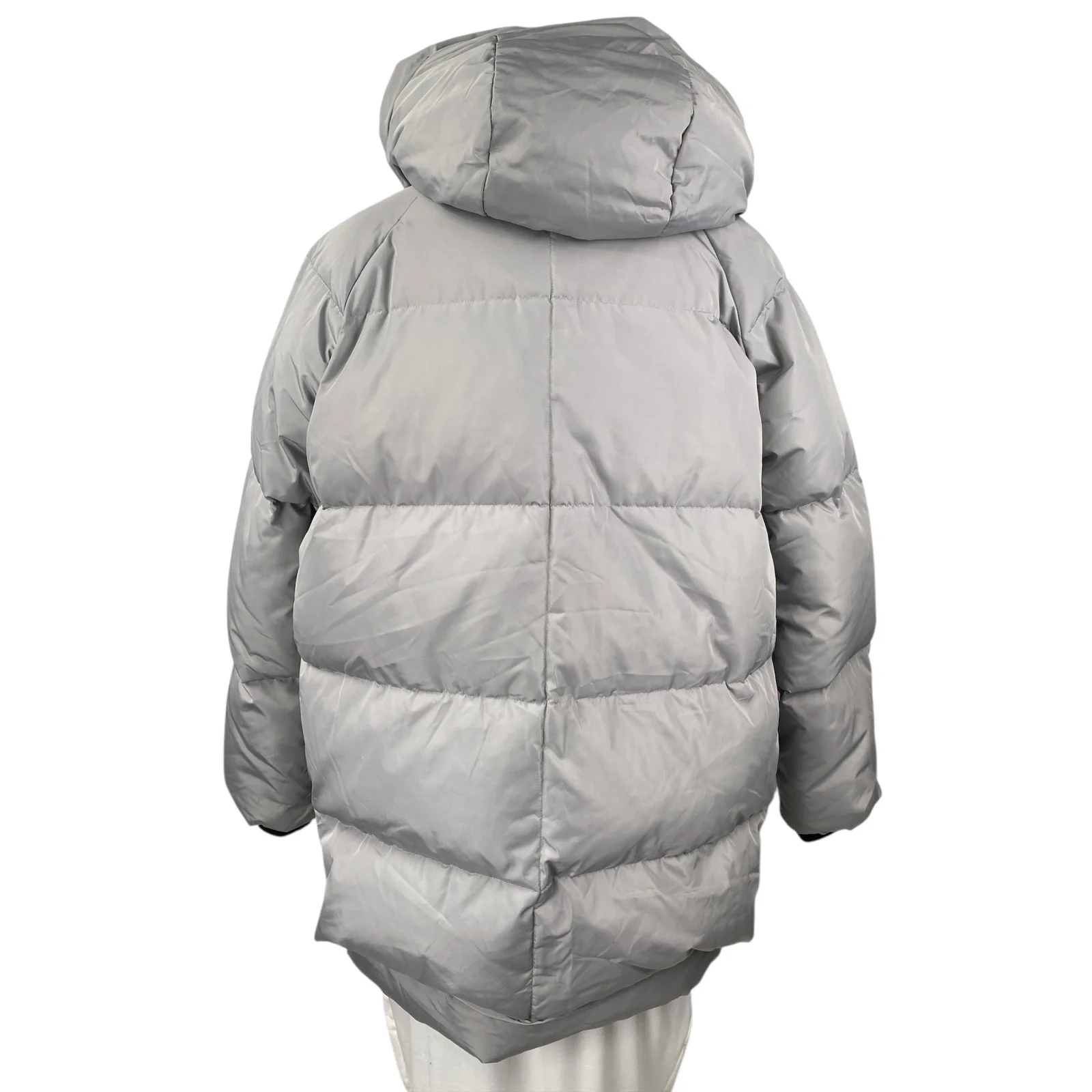 Orolay Women's Gray Full Zip Hooded Thickened Down Puffer Coat Jacket Size XL - Image 2