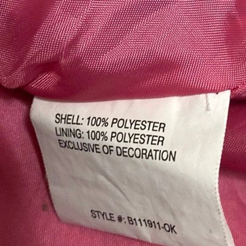 Osh Kosh Kids Girls Pink Plaid Long Sleeve Hoodie Hooded Rain Coat Jacket Size 4 - Image 5