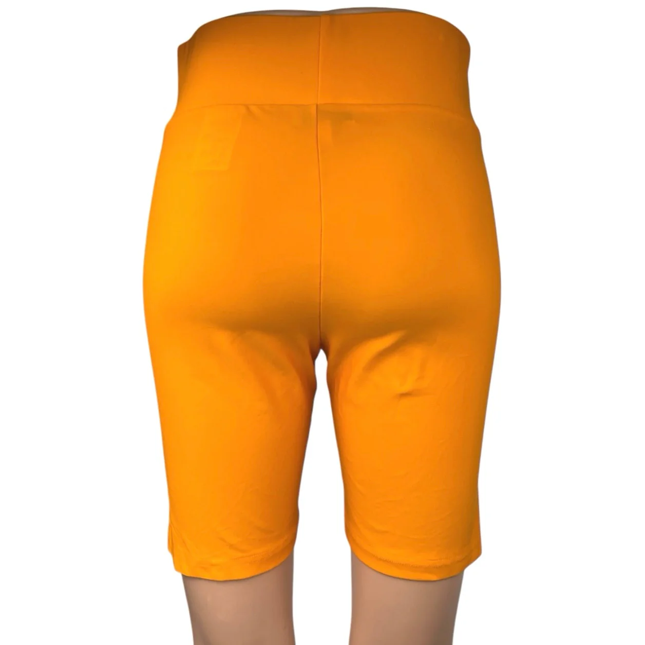 & Other Stories Orange High Waist Yoga Workout Athletic Biker Shorts Size 8 - Image 3