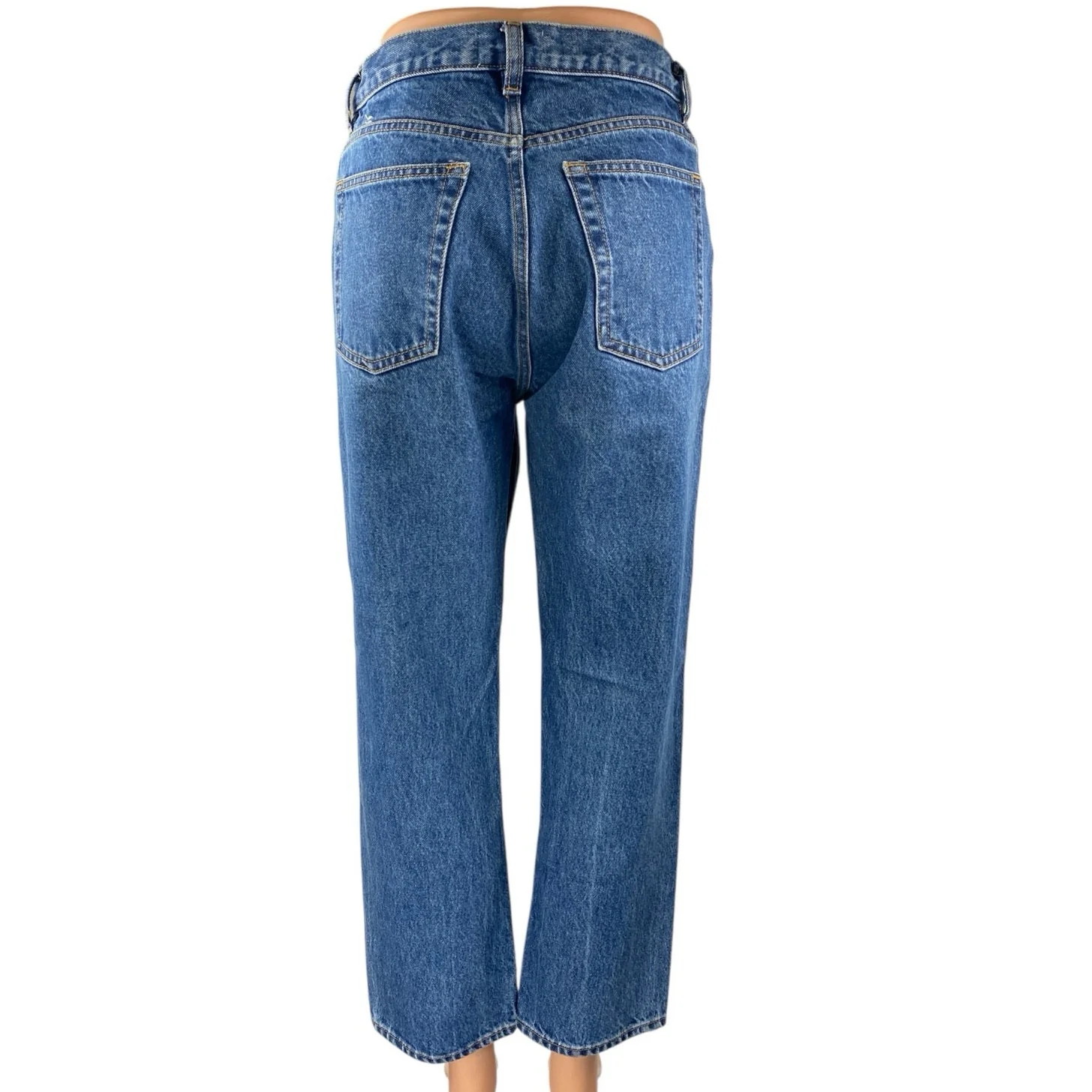 & Other Stories Women's Blue Straight Wide Leg High Waist Denim Jeans Pants 26 - Image 3