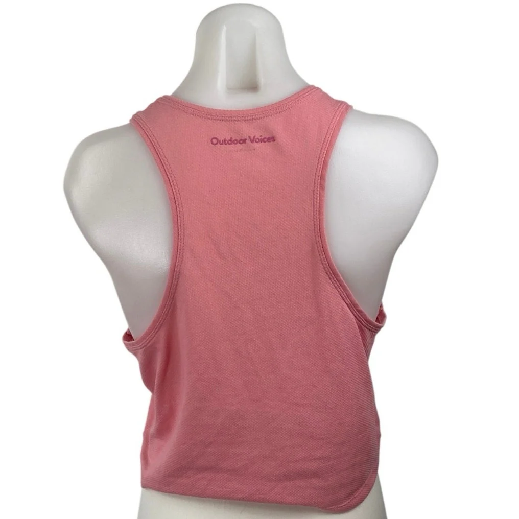 Outdoor Voices Athena Sleeveless Yoga Athletic Activewear Crop Muscle Tank Top S - Image 3