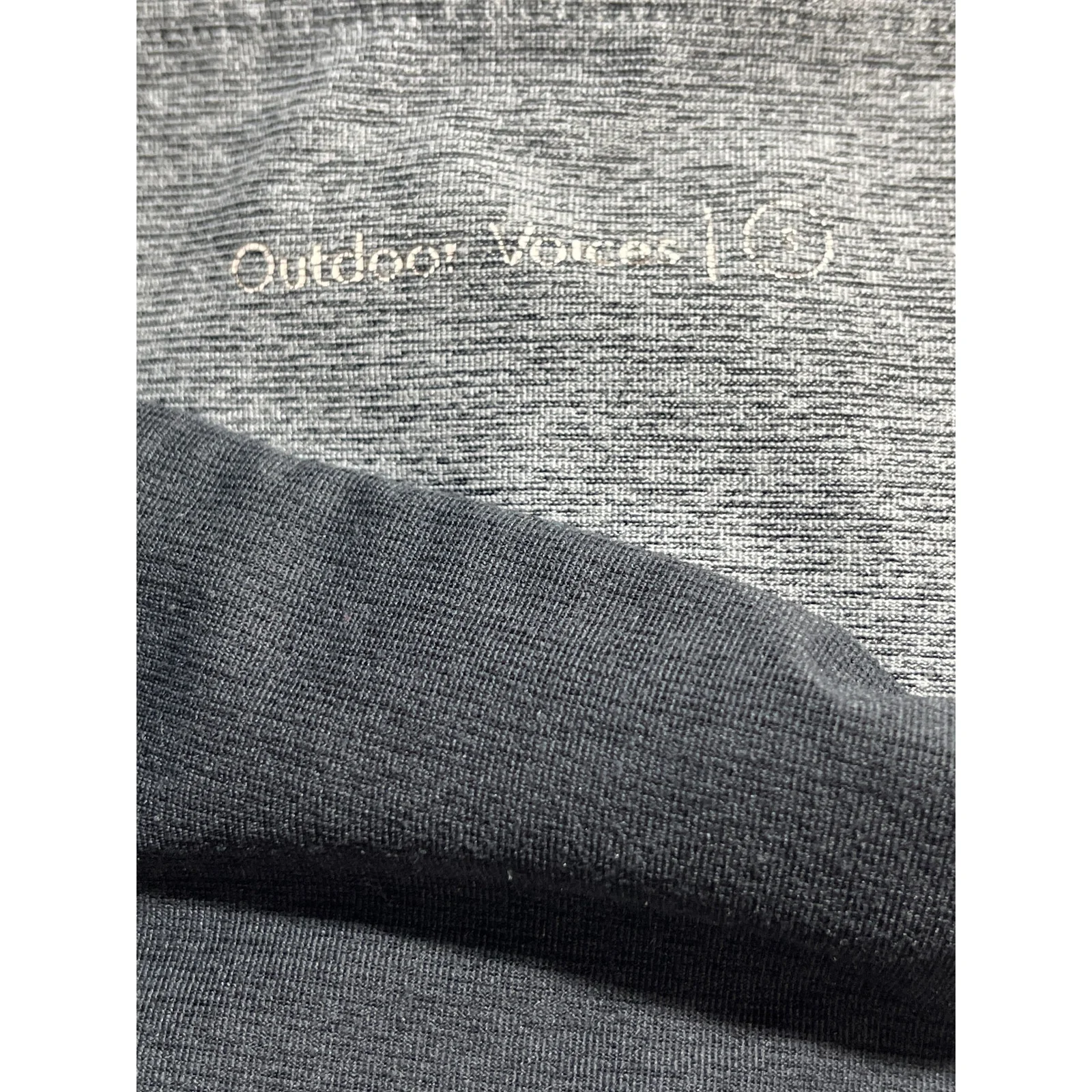 Outdoor Voices Black Gray Mid Rise Skinny Activewear Yoga Leggings Pants Size S - Image 3