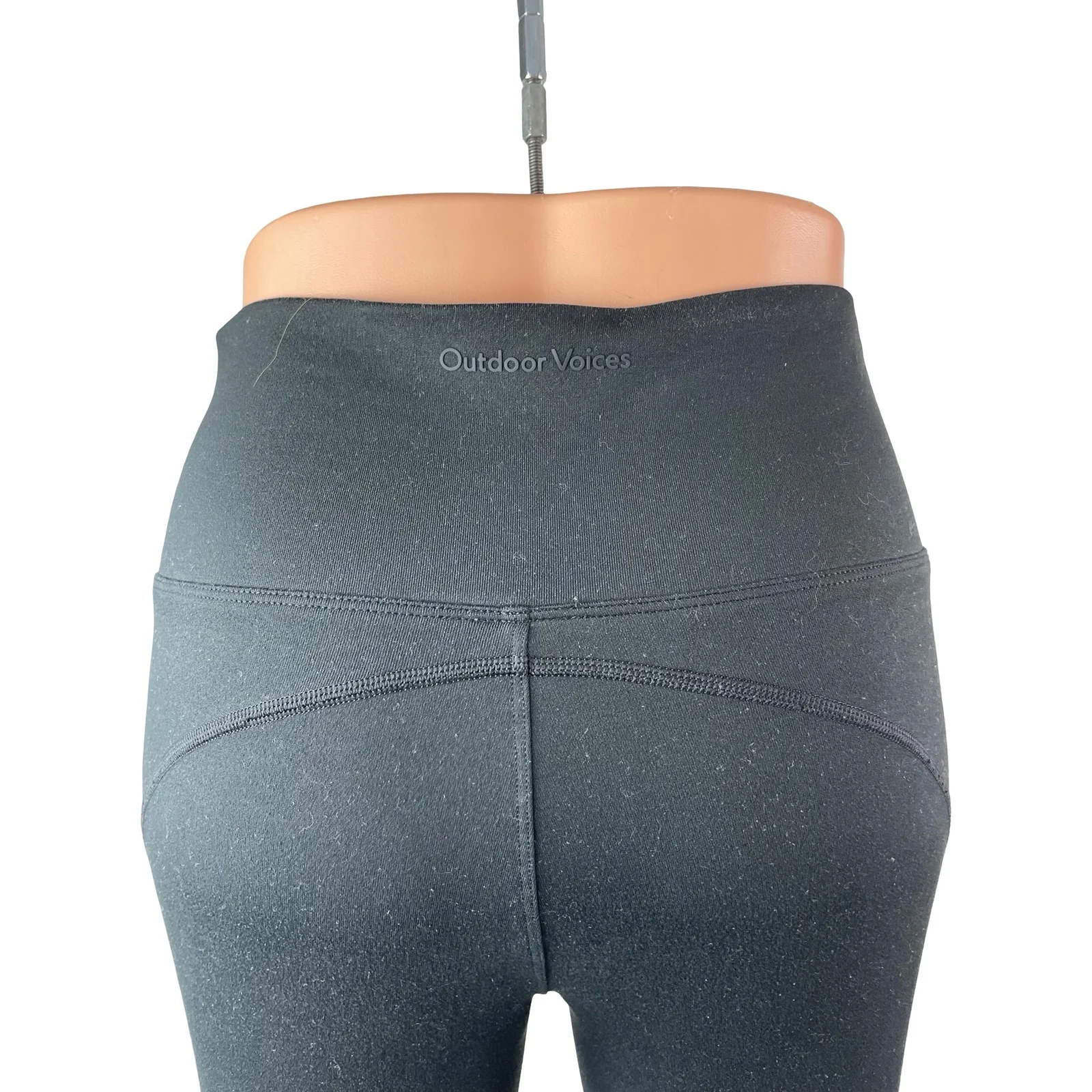 Outdoor Voices Black High Rise Skinny Yoga Athletic Activewear Leggings Pants M - Image 5