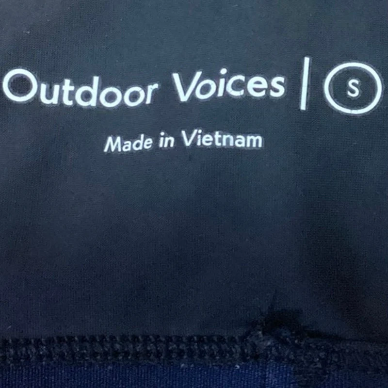 Outdoor Voices Black Scoop Neck Racerback Cutout Yoga Athletic Sports Bra Size S - Image 3