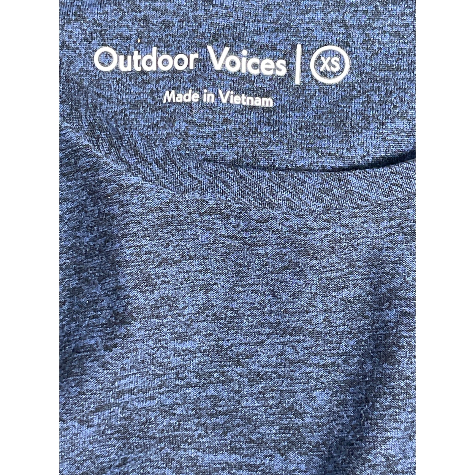 Outdoor Voices Blue High Neck Sleeveless  Yoga Activewear Athletic Tank Top Sz M - Image 5