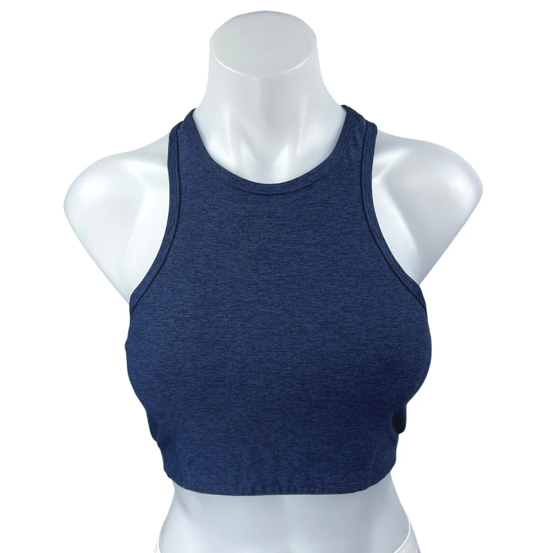 Outdoor Voices Blue Sleeveless Knit Racerback Cami Camisole Crop Tank Top Size S
