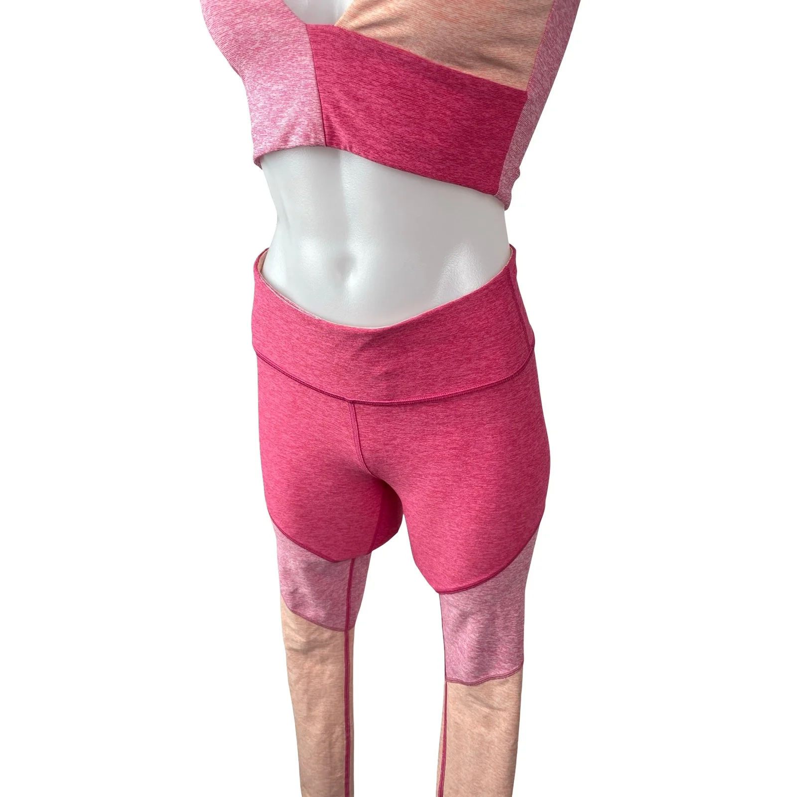 Outdoor Voices Color Block Venus Top Leggings Yoga Gym Athletic Activewear Set S - Image 3