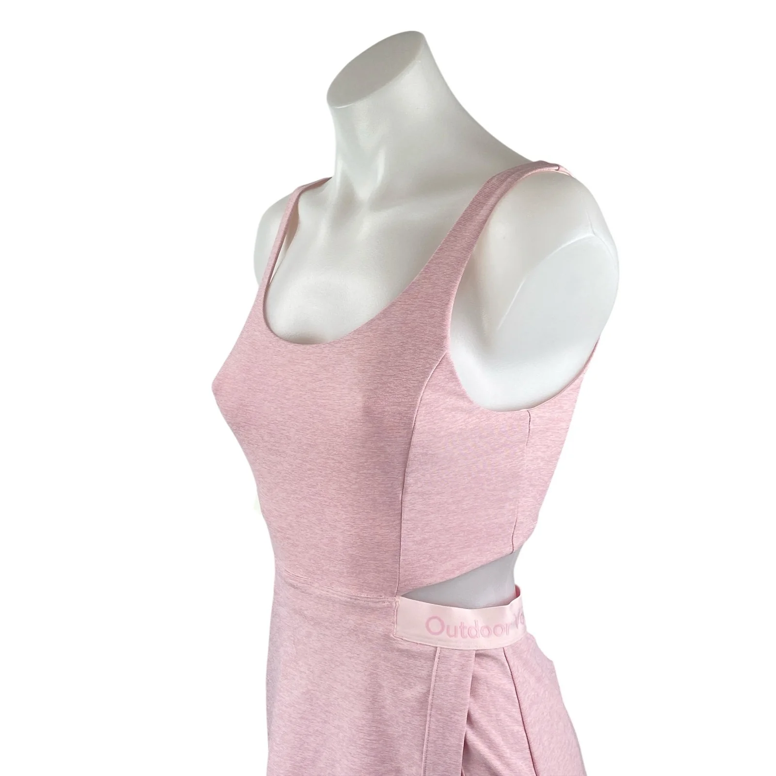 Outdoor Voices Court Pink Cut Out Yoga Athletic Activewear Mini Skort Dress XS - Image 2