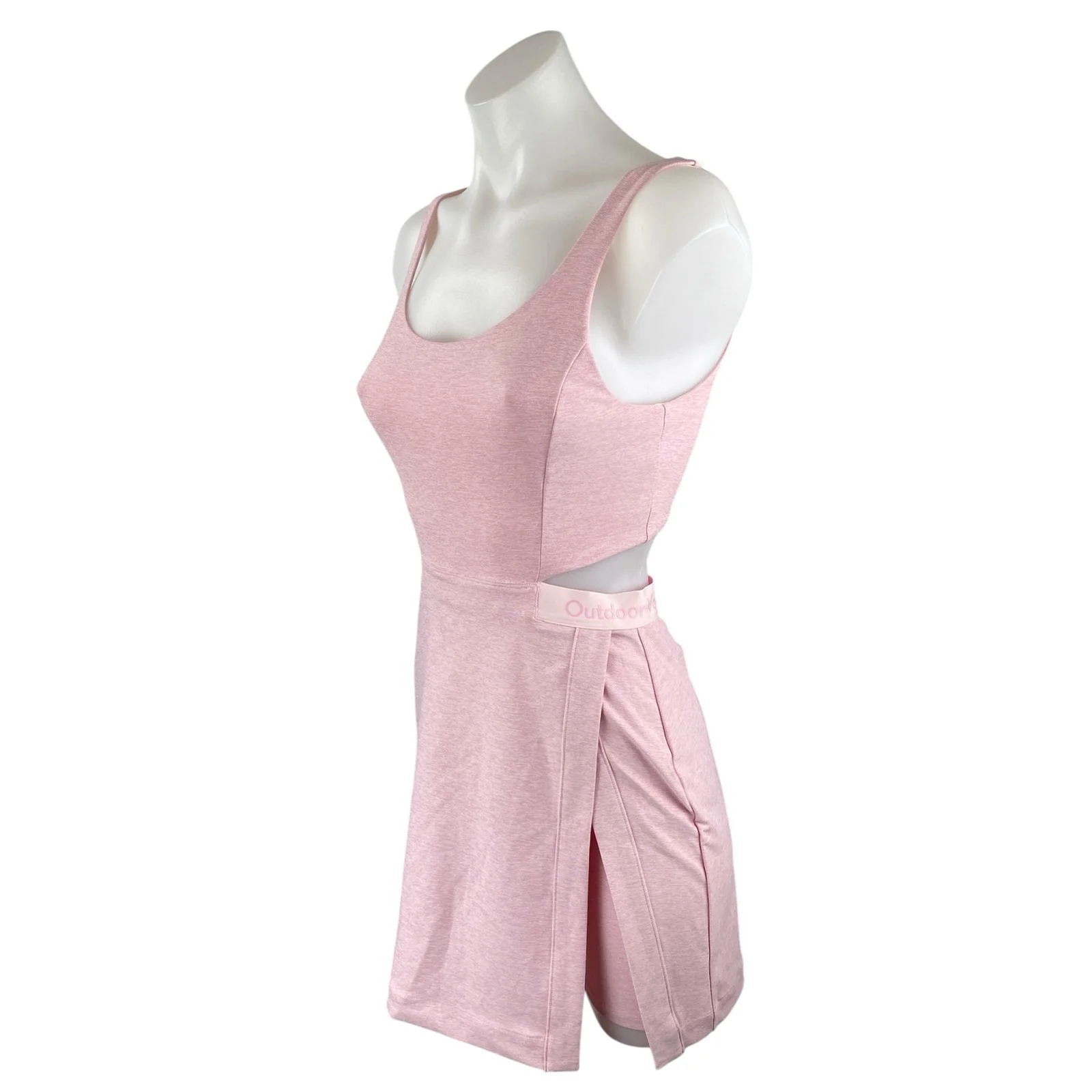 Outdoor Voices Court Pink Cut Out Yoga Athletic Activewear Mini Skort Dress XS - Image 3
