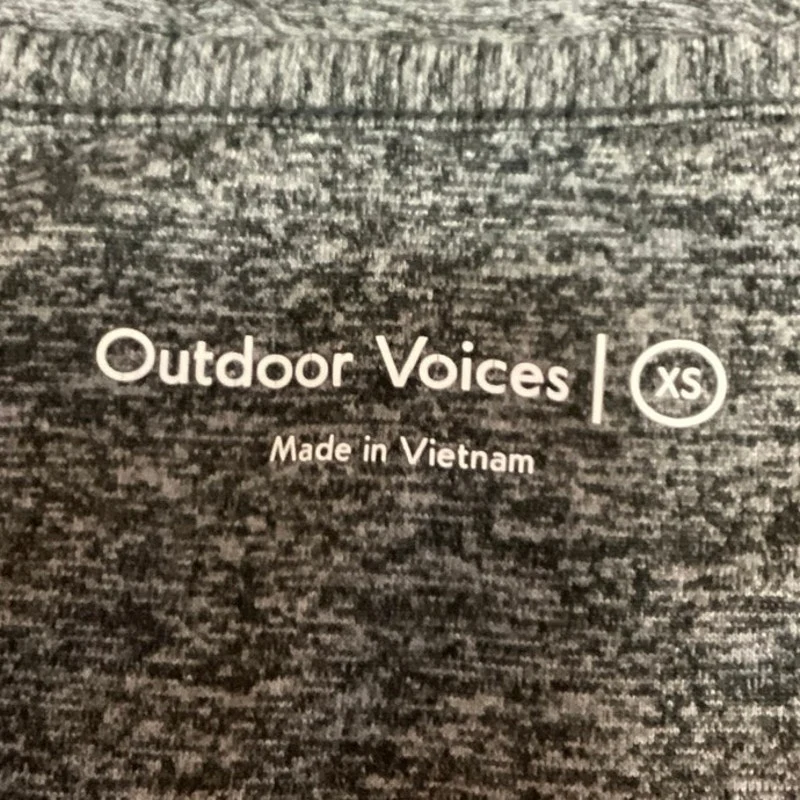 Outdoor Voices Gray Heathered Scoop Neck back Pullover Athletic Sports Bra Sz XS - Image 3