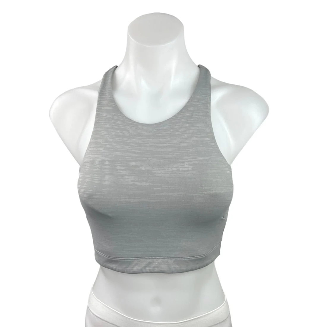 Outdoor Voices Gray High Neck Racerback Yoga Athletic Sports Bra Size XS