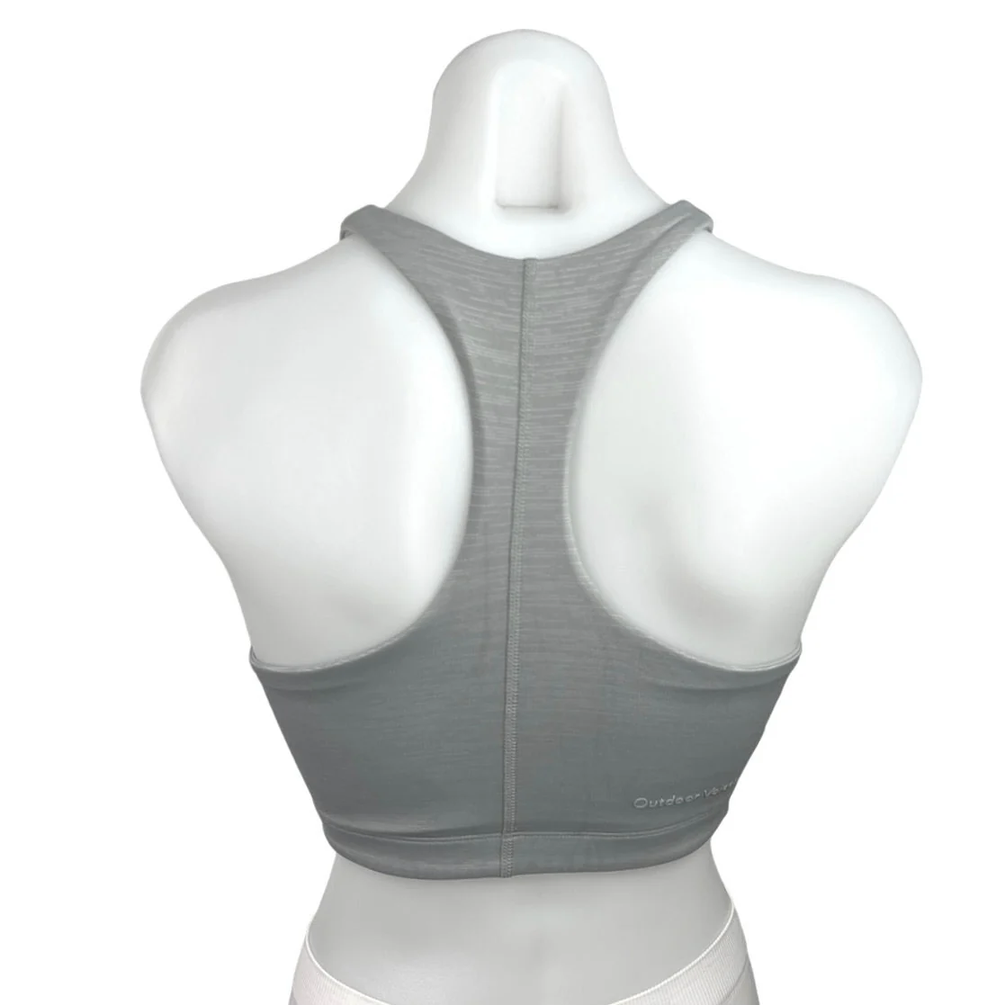 Outdoor Voices Gray High Neck Racerback Yoga Athletic Sports Bra Size XS - Image 2