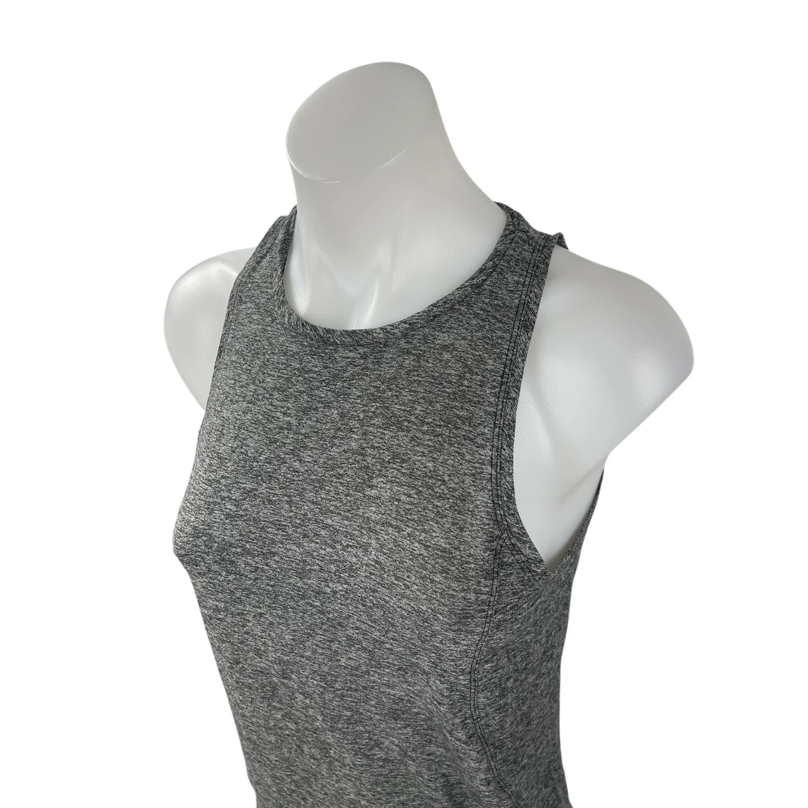 Outdoor Voices Gray High Neck Sleeveless  Yoga Activewear Athletic Tank Top XS - Image 4