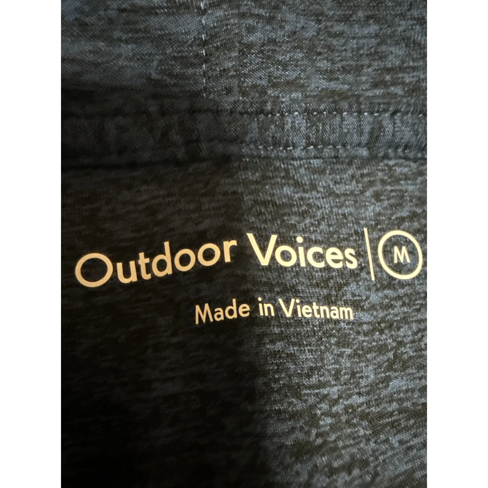Outdoor Voices Men's Blue Long Sleeve Hoodie Hooded Athletic Sweatshirt Top Sz M - Image 3