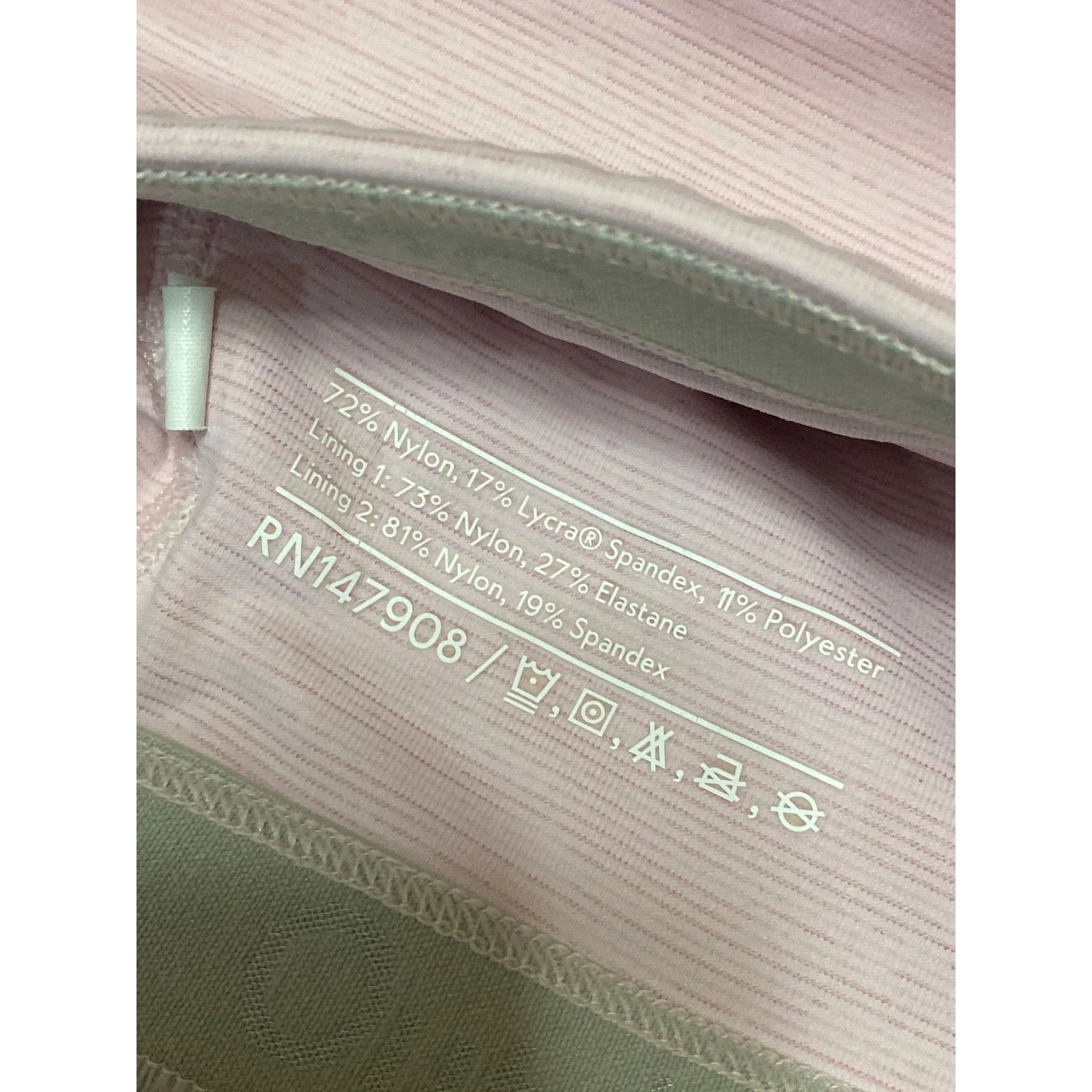 Outdoor Voices Pink Sleeveless Racerback Activewear Sports Bra Crop Tank Top M - Image 4