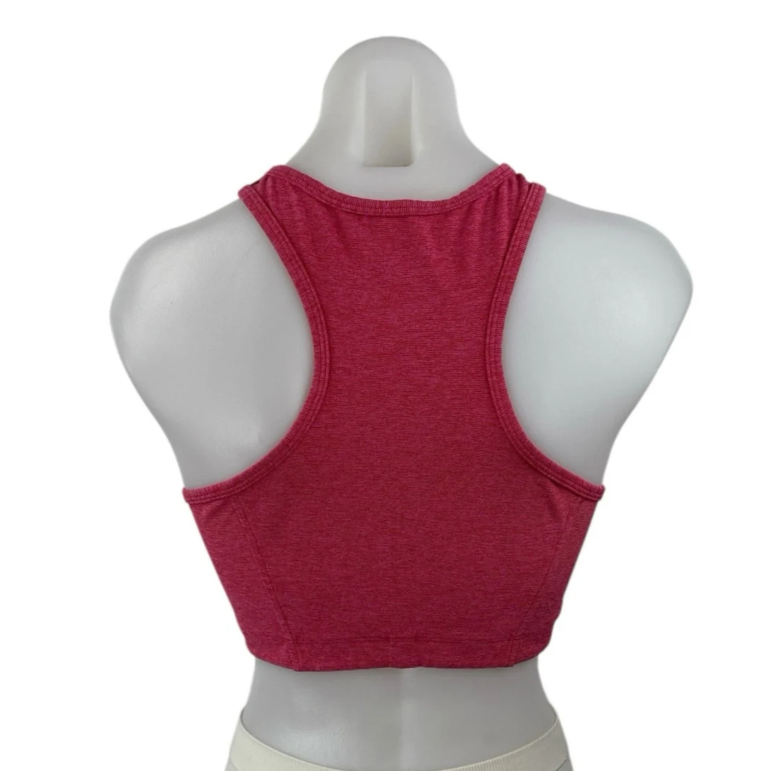 Outdoor Voices Red Sleeveless Racerback Yoga Athletic Sports Bra Crop Top Size M - Image 2