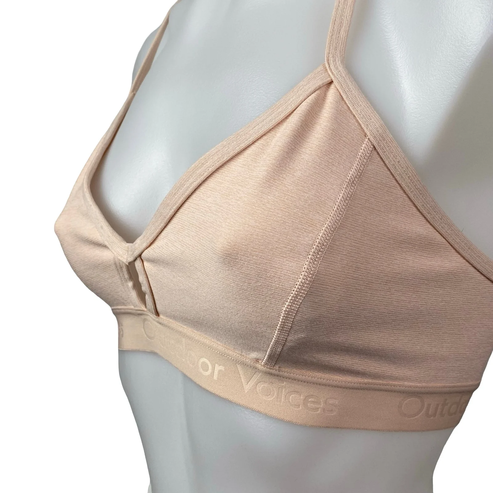 Outdoor Voices Steeplechase Pink Racerback Yoga Athletic Sports Bra Crop Top S - Image 3