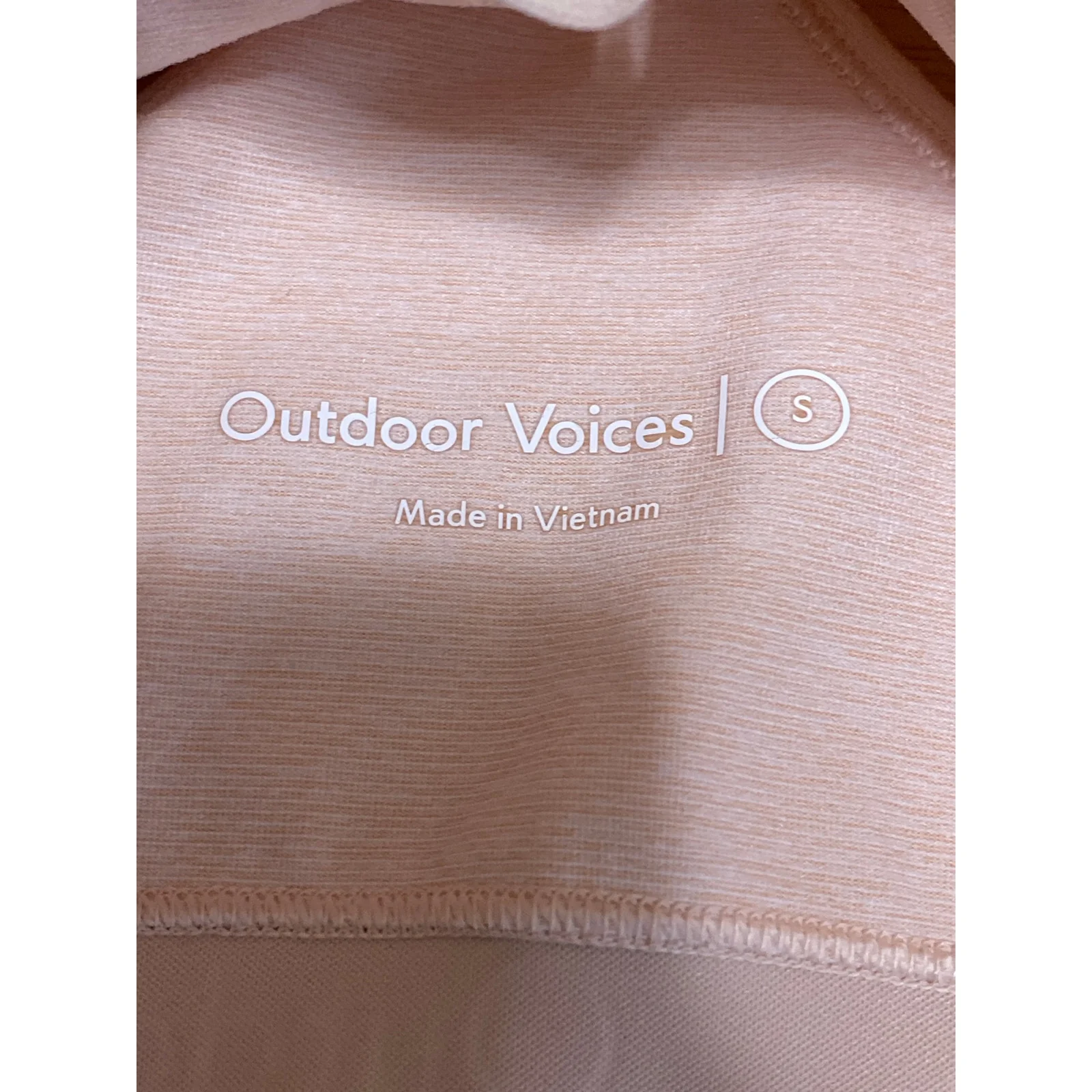 Outdoor Voices Steeplechase Pink Racerback Yoga Athletic Sports Bra Crop Top S - Image 5