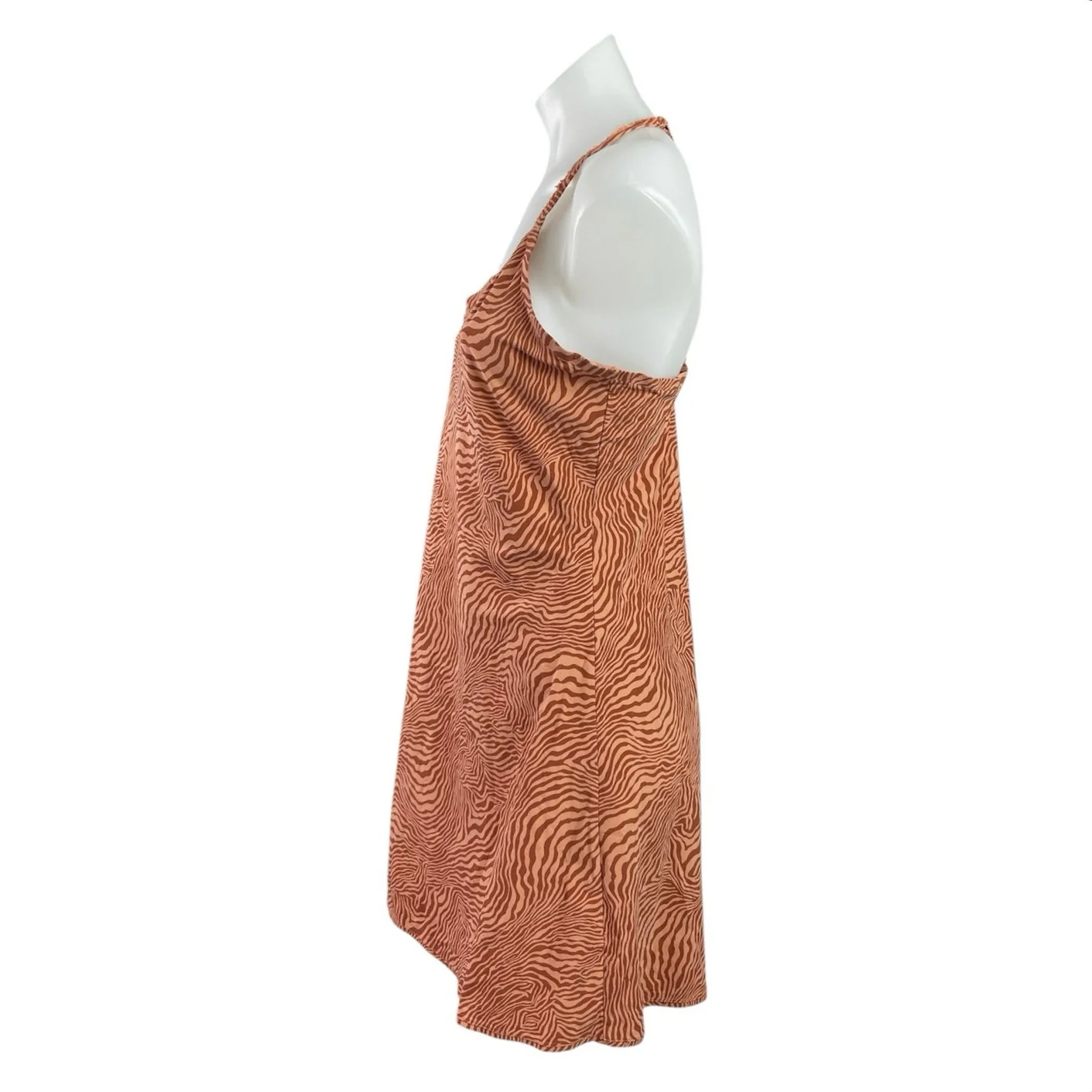Outdoor Voices The Exercise Tan Zebra Scoop Built in Short Tennis Golf Dress L - Image 2