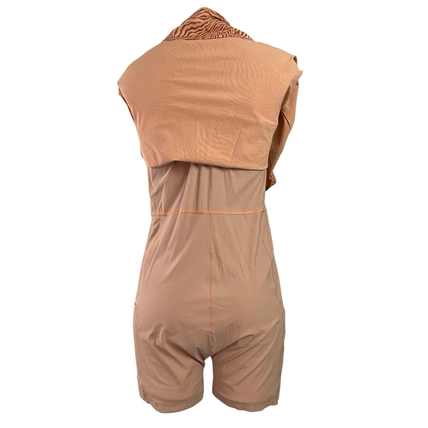 Outdoor Voices The Exercise Tan Zebra Scoop Built in Short Tennis Golf Dress L - Image 4