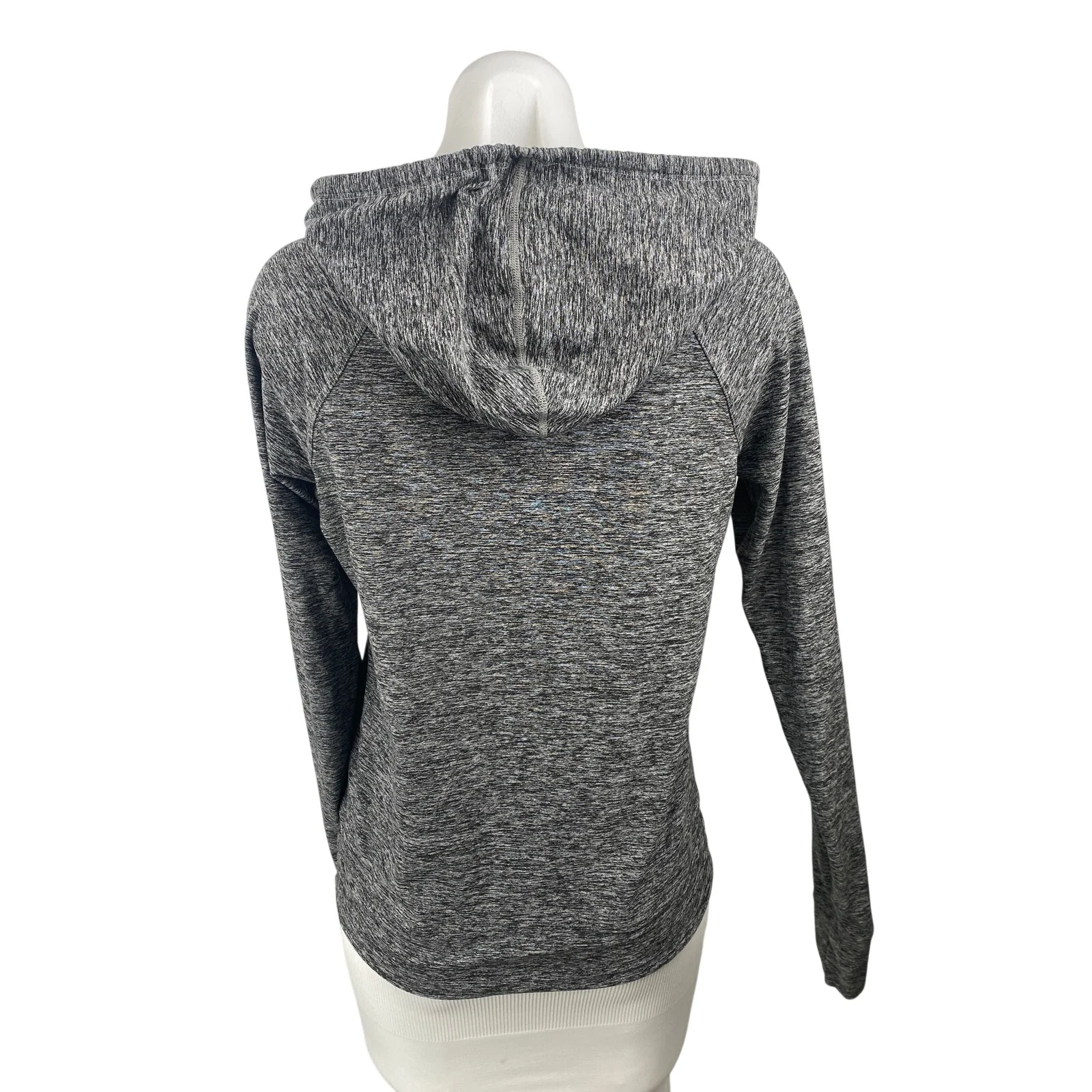 Outdoor Voices Women's Black Heather Hoodie Hooded Long Sleeve Athletic Top Sz M - Image 4