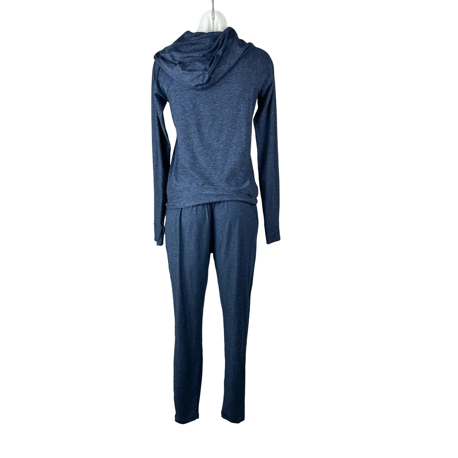 Outdoor Voices Women's Blue Hoodie Top Sweat Pants Athletic 2 Piece Set Size S - Image 5