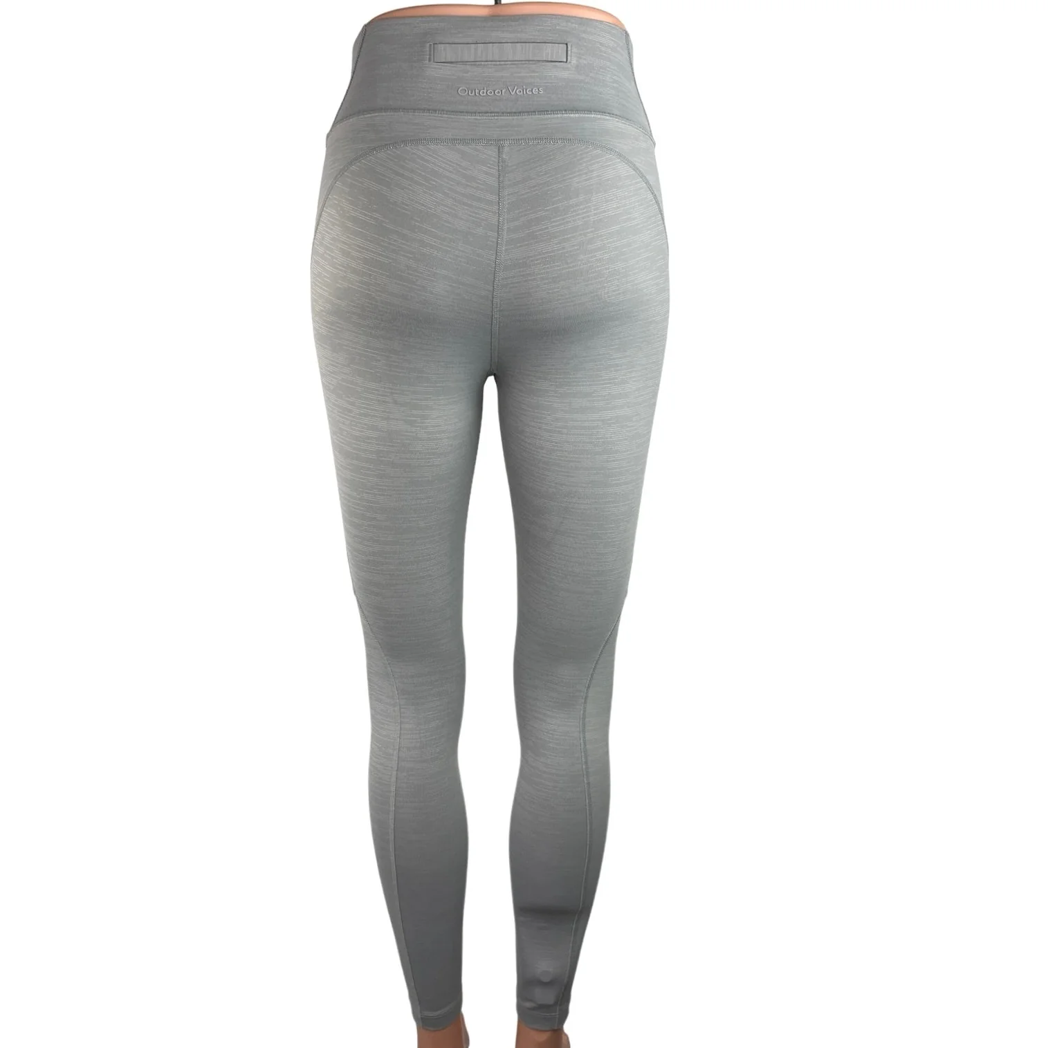 Outdoor Voices Women's Gray Low Rise Elastic Waist Ankle Skinny Legging Pants XS - Image 3