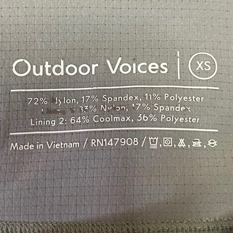 Outdoor Voices Women's Gray Low Rise Elastic Waist Ankle Skinny Legging Pants XS - Image 4