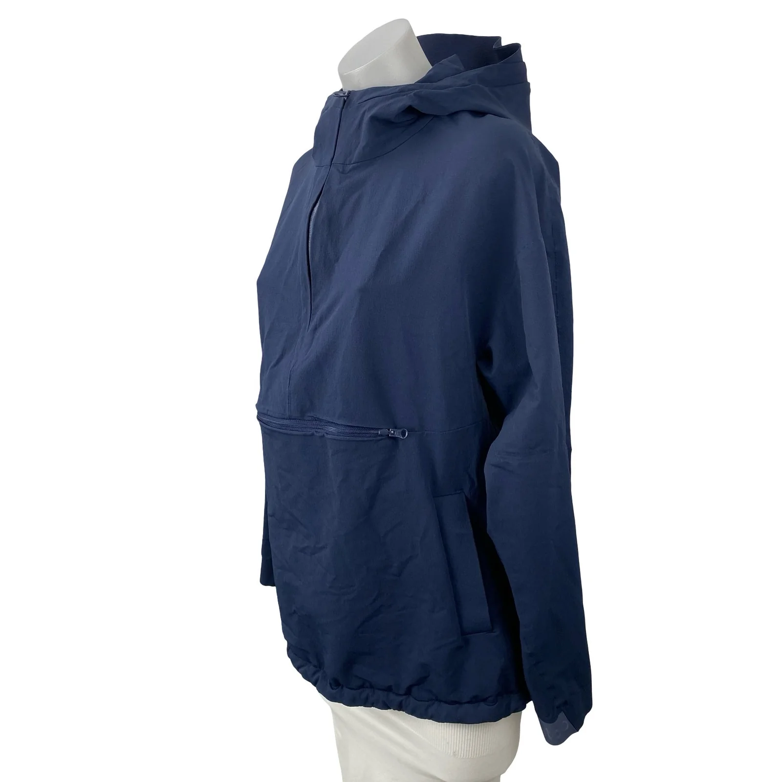 Outdoor Voices Womens Navy Blue Long Sleeve Hoodie Half Zip Anorak Jacket Size S - Image 2