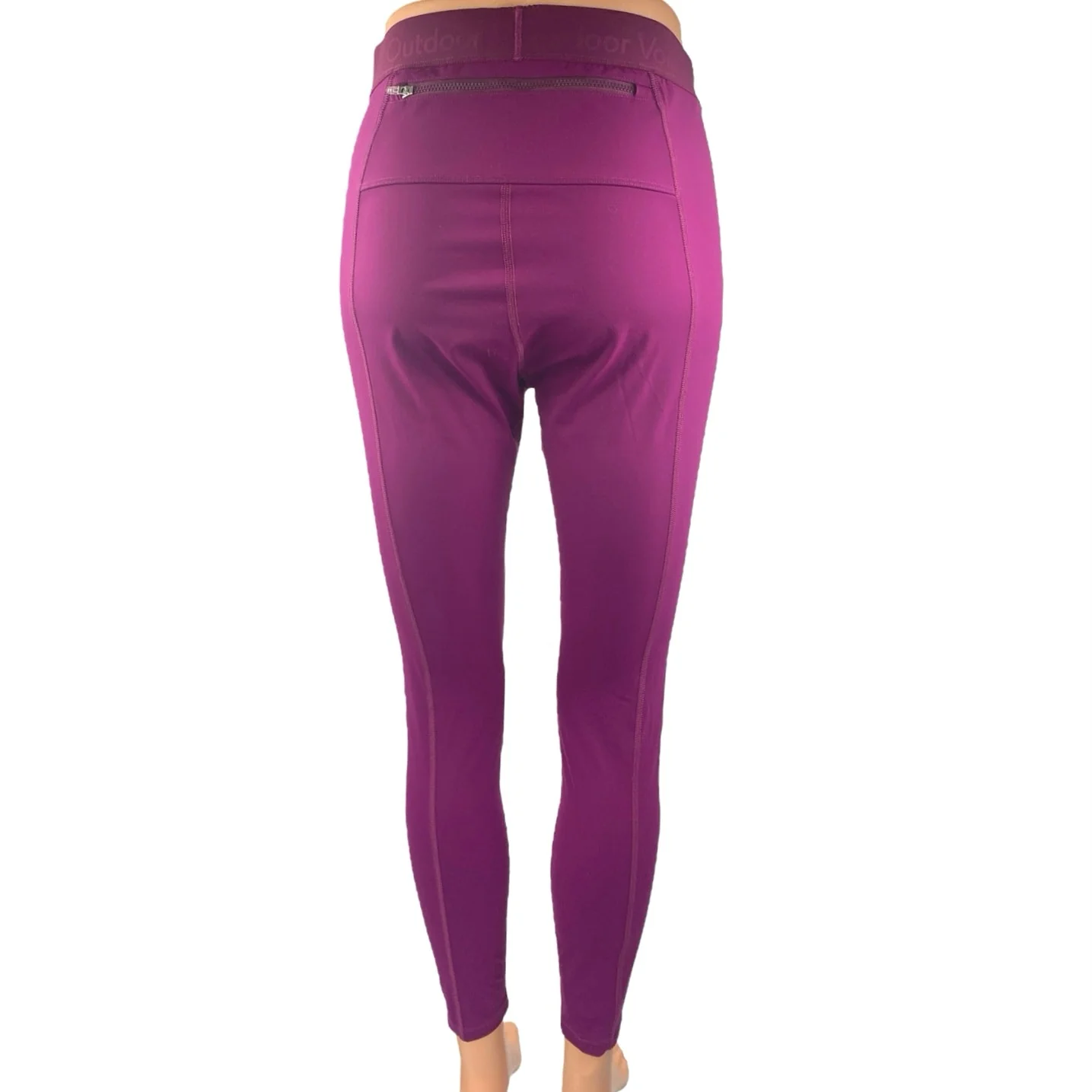 Outdoor Voices Women's Purple Skinny High Waist Fitness Workout Leggings Pants M - Image 3