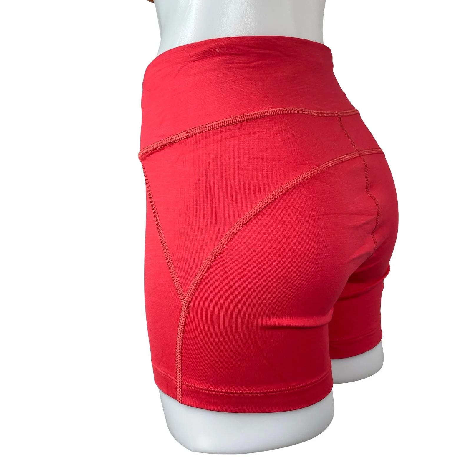 Outdoor Voices Women's Red Mid Rise Yoga Running Athletic Biker Shorts Size S - Image 3