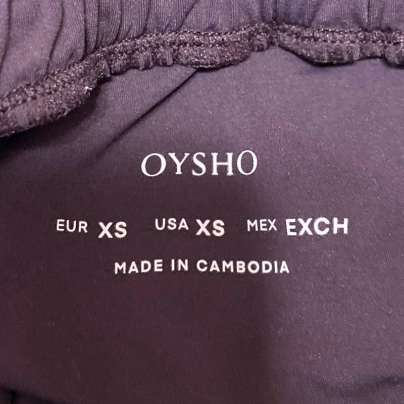 Oysho Women's Purple Straight Wide Leg Elastic Waist Pull On Trousers Pants XS - Image 4