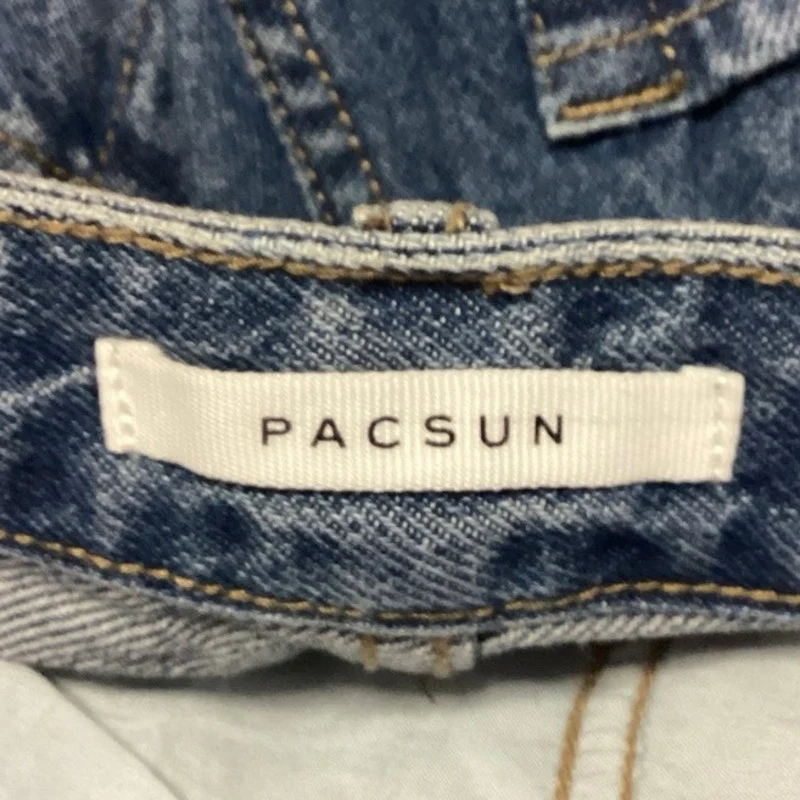 Pacsun Blue Yin Yang Medium Wash High Rise Casual Wide Leg Denim Jeans Size 26 - Image 5