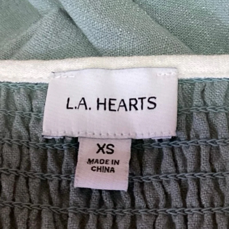 Pacsun L.A. Hearts Blue Linen Sleeveless Camisole Mini Bodycon Tank Dress Sz XS - Image 3