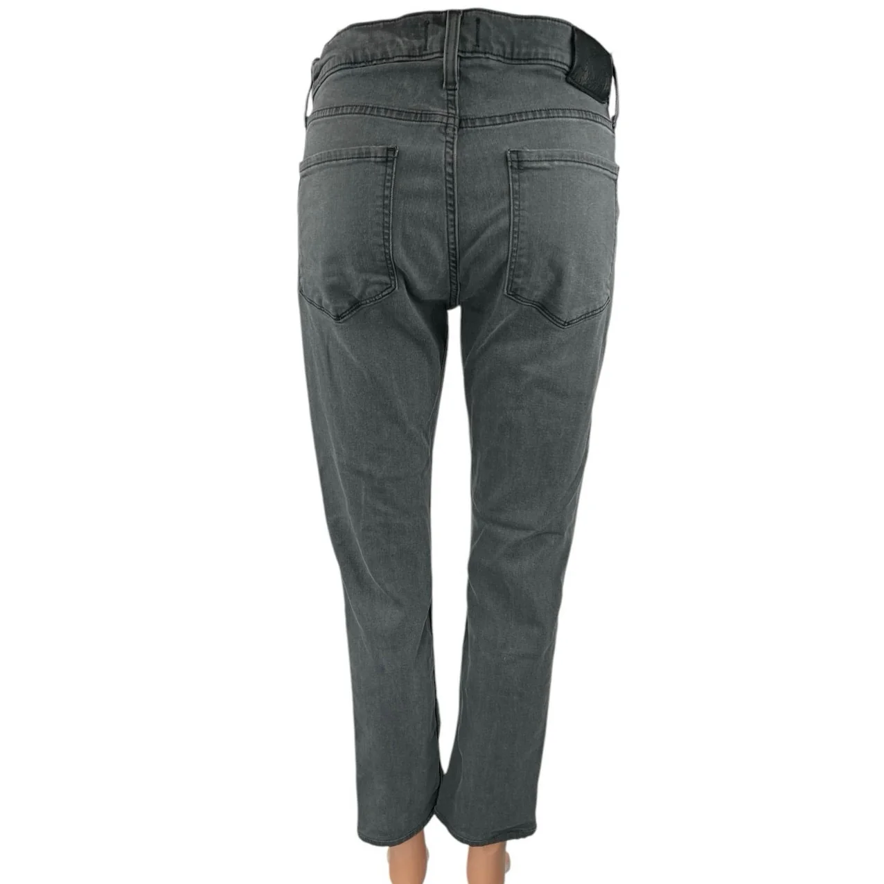 Paige Federal Women's Black Washed Mid Rise Flare Bootcut Denim Jeans Size 30 - Image 3