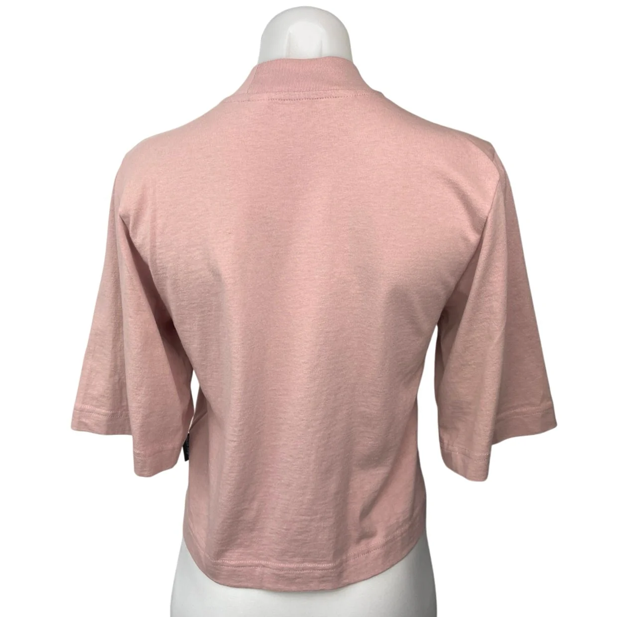 Palm Angels Women's Pink Mountains Panorama Mock Neck Boxy T Shirt Tee Top Sz XS - Image 2