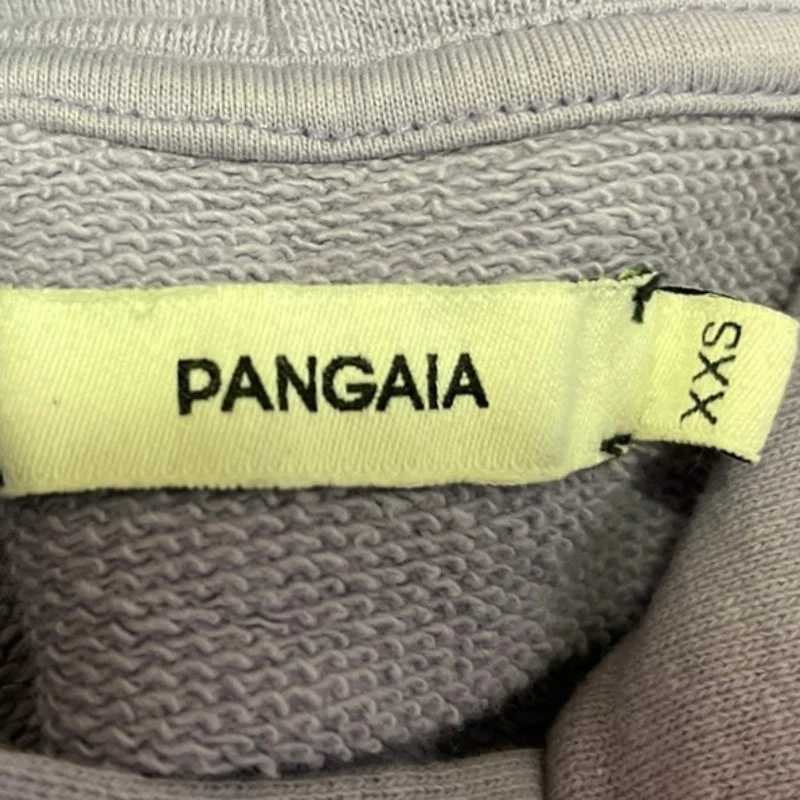 Pangaia Purple Organic Cotton Long Sleeve Crop Pullover Hoodie Sweatshirt Sz XXS - Image 4