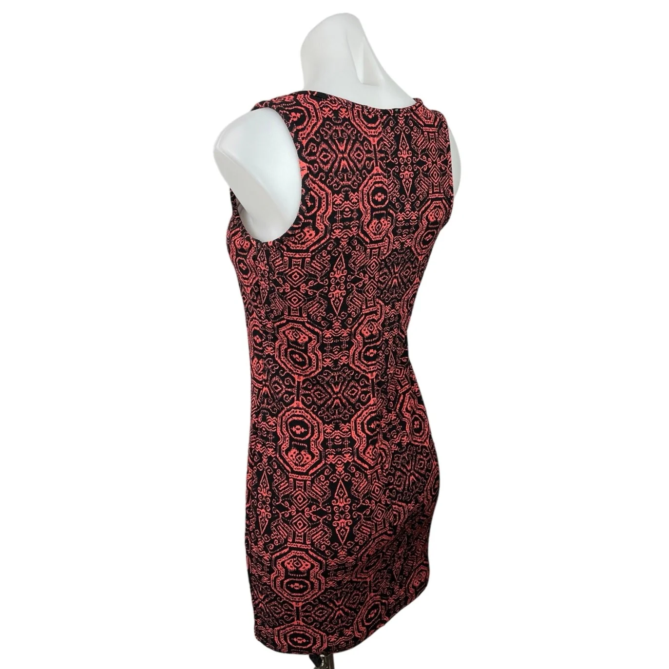 Papaya Women's Black Printed Scoop Neck Sleeveless Pullover Bodycon Dress Size S - Image 2
