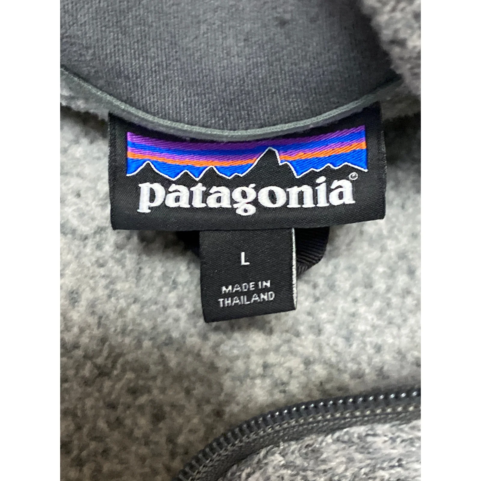 Patagonia Better Mens Gray Fleece Long Sleeve High Neck Sweatshirt Sweater Top L - Image 5