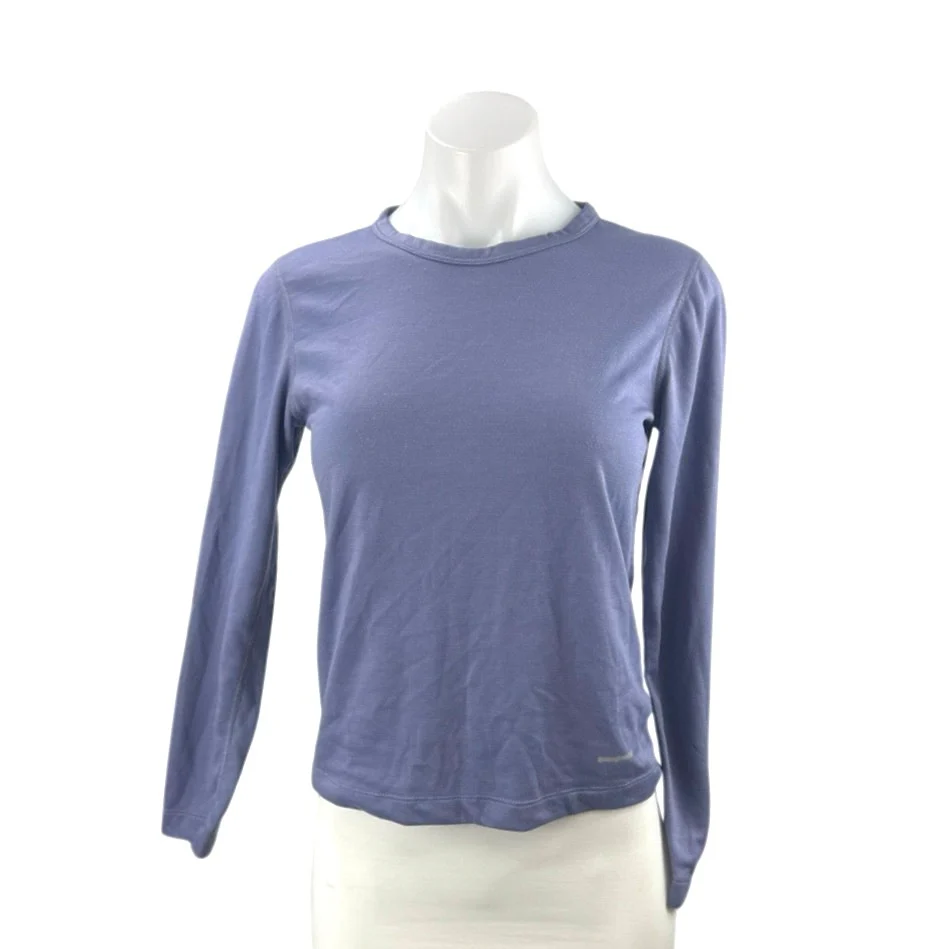Patagonia Capilene Women's Purple Base Layer Long Sleeve T Shirt Tee Top Size XS