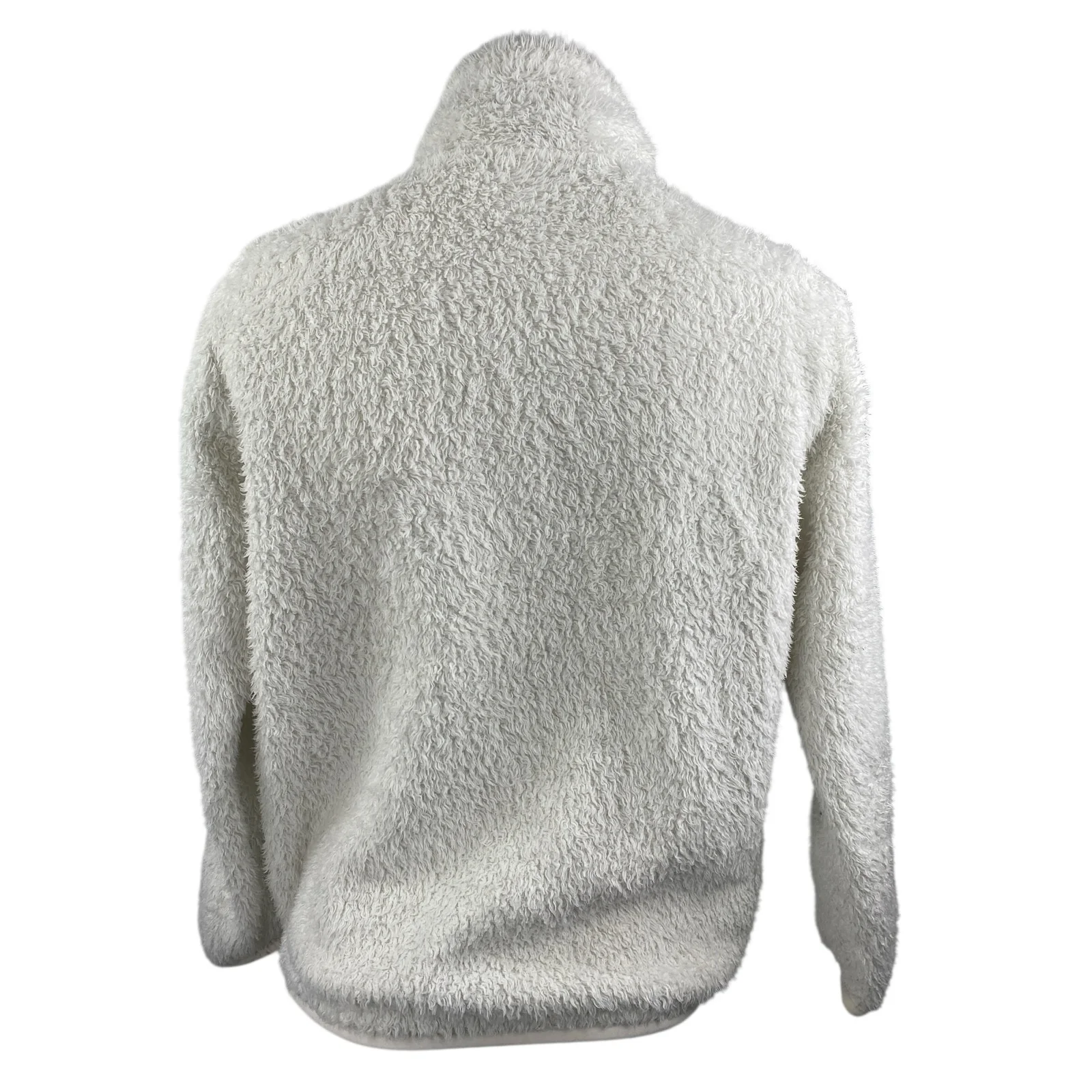 Patagonia Los Gatos Women's White Fleece 1/4 Zip Long Sleeve Sweater Top Sz XXS - Image 3