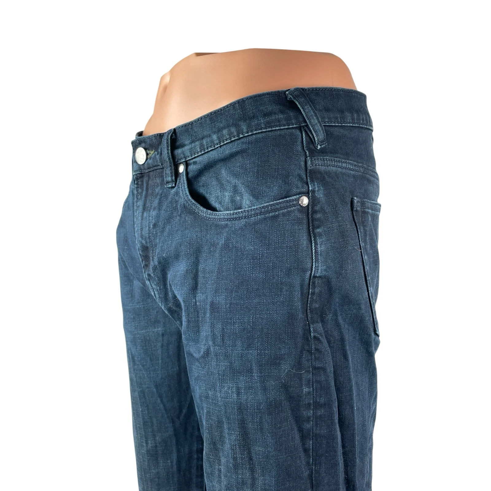 Paul Smith Super Soft Men's Blue Slim Straight Skinny Denim Jeans Pants Size 33 - Image 2