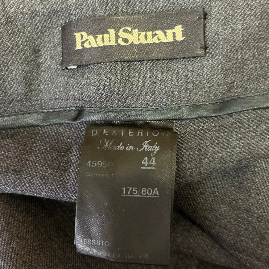 Paul Stuart Women's Gray Mid Rise Flat Front Tapered Leg Career Dress Pant Sz XL - Image 4