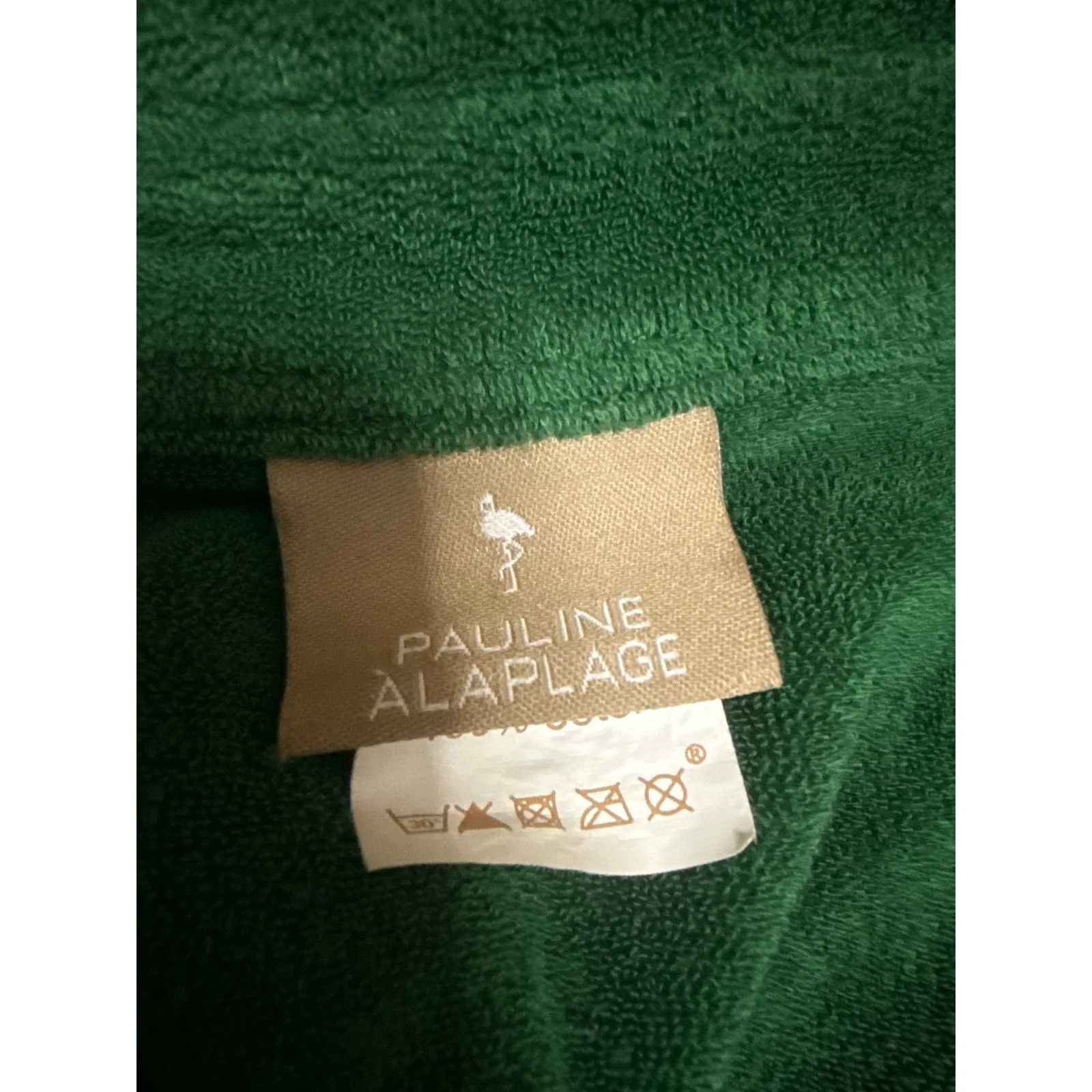 Pauline Alaplage Green Terry Polo Shirt Shorts Workout Athletic Activewear Set 3 - Image 4