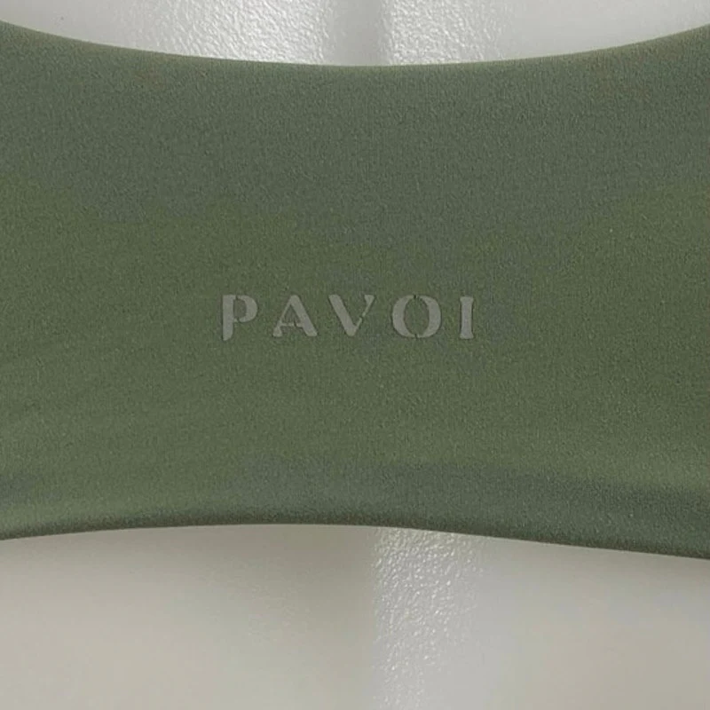 Pavoi Green Scoop Neck Yoga Gym Workout Athletic Sports Bra Crop Top Size S - Image 4