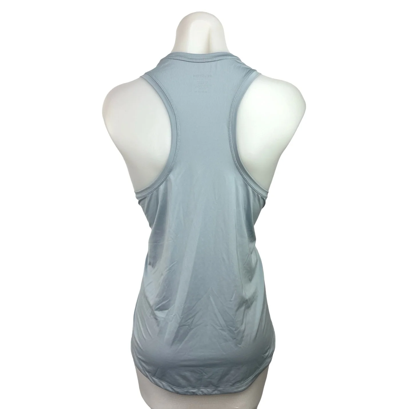 Peleton Powder Blue Sleeveless Round Neck Racer Back Logo Activewear Tank Top M - Image 2