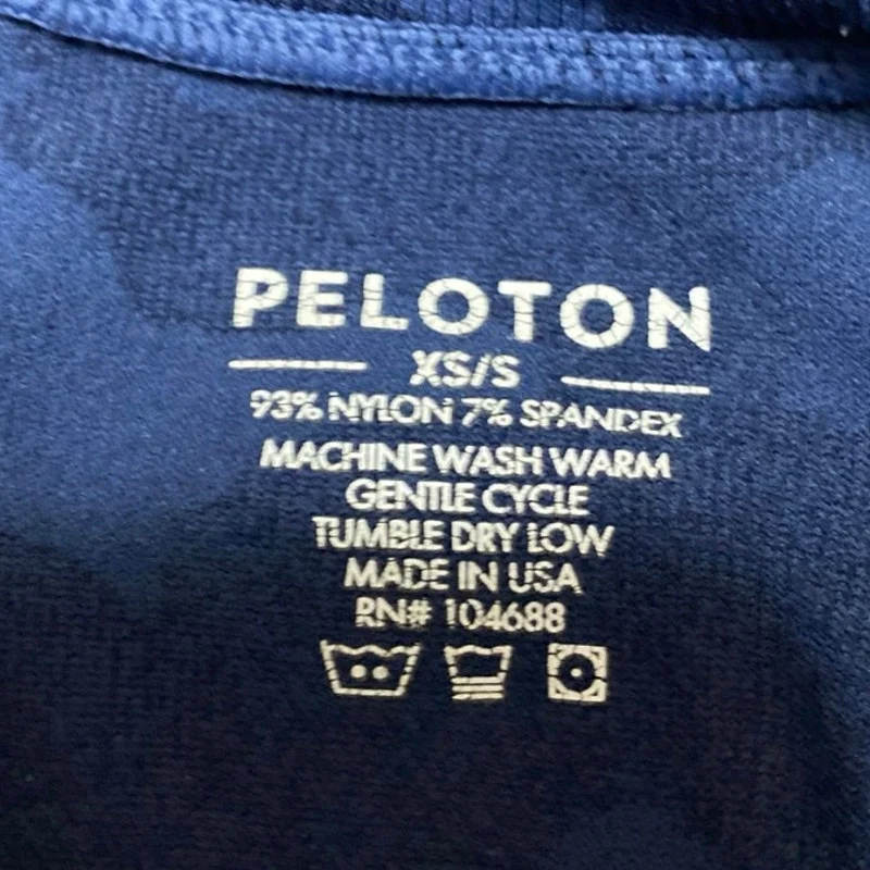 Peloton Women's Blue Camo Sleeveless Knit Yoga Athletic Tank Top Size XS/S - Image 3